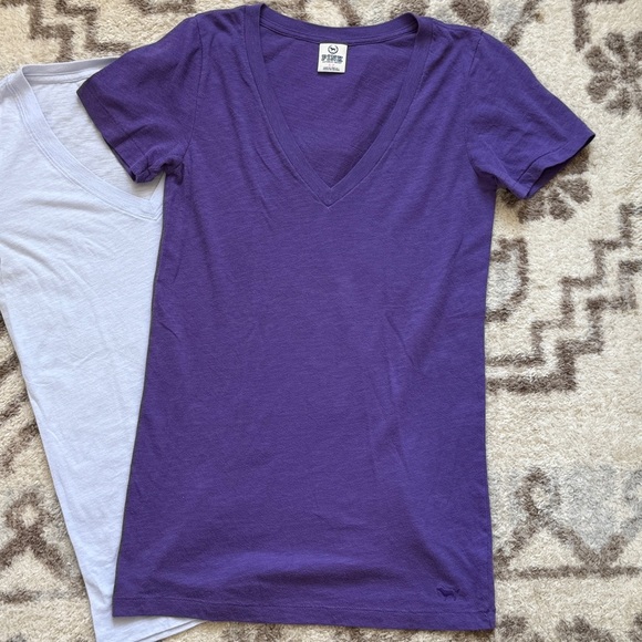 PINK Favorite Tee BUNDLE of 3 Small Blue Purple - Picture 5 of 7